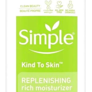NEW SIMPLE REPLENISHING RICH MOISTURIZER 4.2 Fl. Oz.
